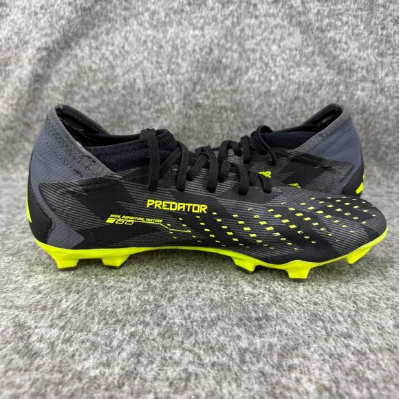 ✅Adidas Predator Accuracy INJ.3 FG Soccer Cleats Mens 7 Black Yellow Firm Ground - Picture 9 of 12